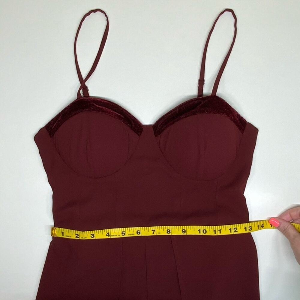 NWOT | B.O.G Collection | Sleeveless Jumpsuit | Burgundy | Small?? - Picture 10 of 13